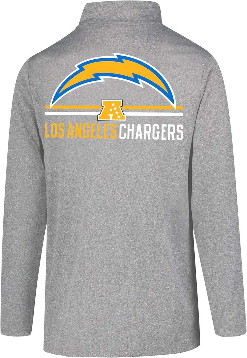 Adults NFL Official Super Soft Quarter Zip Long Sleeve T-Shirt